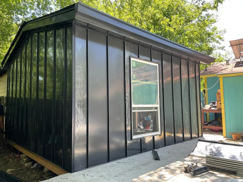 Black standing seam metal wall panels for Roof Inspection in Carmel